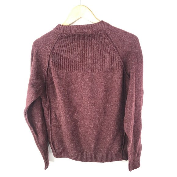 Columbia Wool Cotton Sweater Mens Large Red Soft - Picture 2 of 4